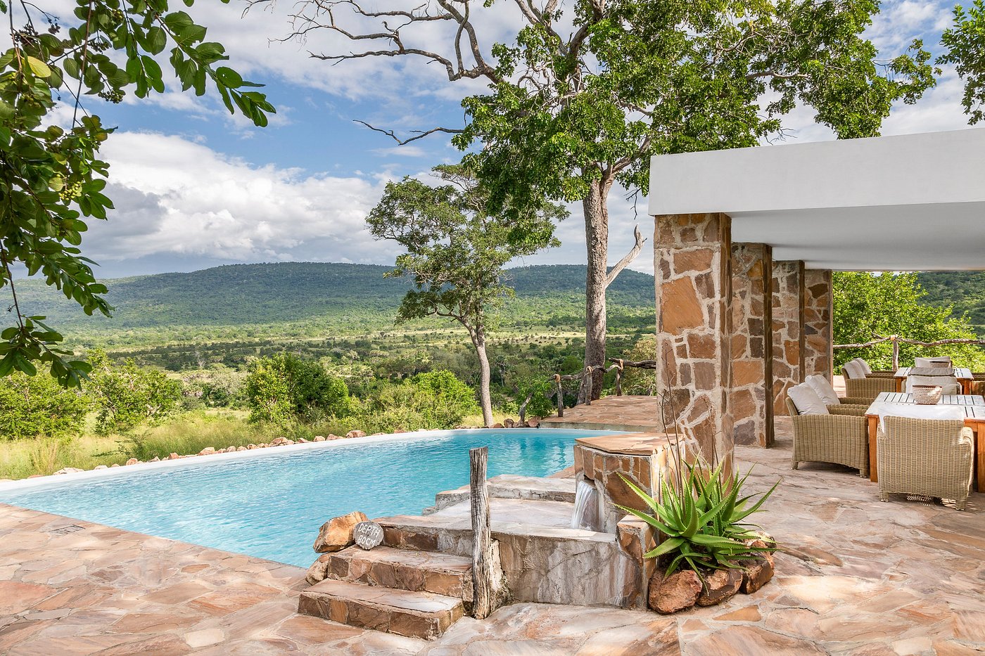 Beho Beho main camp overlooking Nyerere National Park